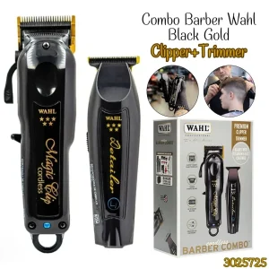 Combo Barber Magic Clip Inalambrica Y Detailer Black
