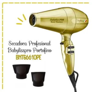 Secadora BabylissPro Portofino Gold 2000 Watts - BNTB6610NPED