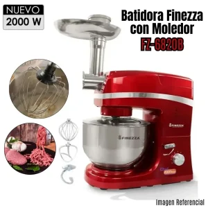BATIDORA DE PEDESTAL FINEZZA FZ-6820B ORBITAL PLANETARIA CON MOLEDOR BATE/AMASA/MEZCLA PRECIO