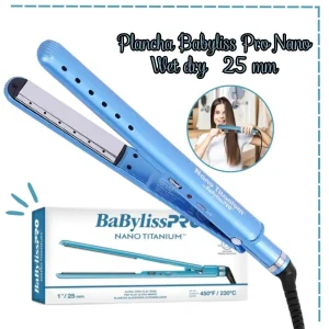 Plancha Alisadora Babyliss Pro 25mm Wet & Dry - BABNT9564TPE