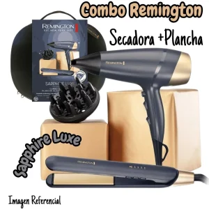 COMBO REMINGTON SAPPHIRE LUXE SECADORA DE CABELLO + PLANCHA DE CABELLO