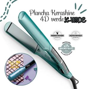 Plancha Alisadora GAMA Kerashine 4D verde X-WIDE - BECHS0000002129