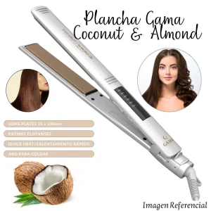 Plancha Alisadora Gama Coconut Almond 230°C/450°F.