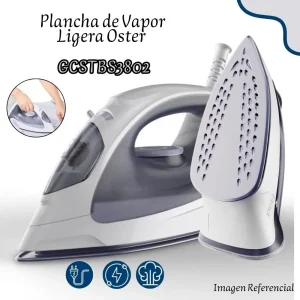 Plancha Oster Ligera a Vapor con Base Antiadherente Ploma - GCSTBS3802
