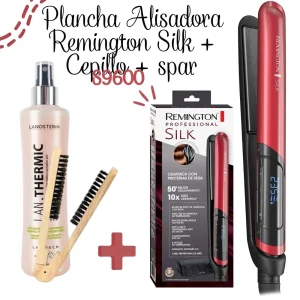 Alisadora REMINGTON SILK S9600 + Cepillo + Termo protector