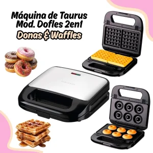 Maquina de Donas & Waffles Taurus 2 en 1 Dofles