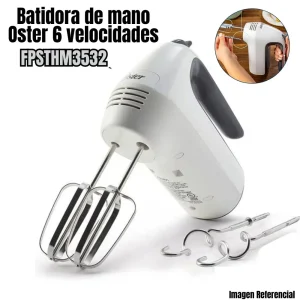 Batidora Oster de Mano con 6 velocidades de 250 watts BLANCO - FPSTHM3532