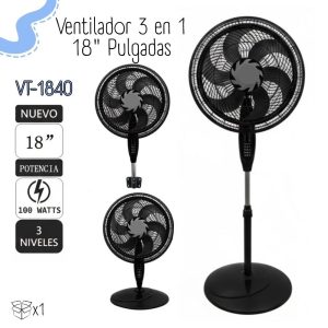 VENTILADOR TREVELY DE 18" 3 EN 1 VT-1840