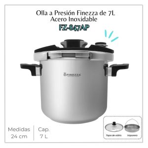 Olla A Presión Acero Inoxidable Finezza De 7lt FZ-847AP-IN