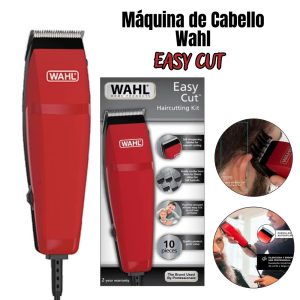 Máquina Wahl de Cortar Cabello Easy Cut 10 Piezas – ROJO