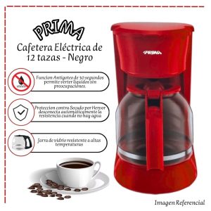 Cafetera Eléctrica Prima de 12 tazas NR CA1091CP-R
