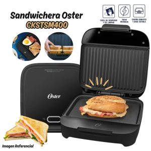 Sandwichera Oster Compacta con Platos Hondos CKSTSM400