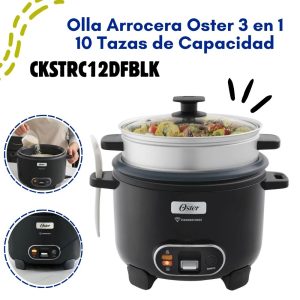 Olla arrocera Oster 3 en 1 2.2L – CKSTRC12DFBLK-053
