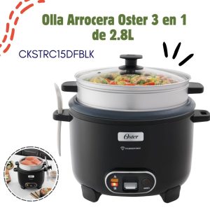 Olla Arrocera 3 En 1 De 15 Tz Diamondforce Oster – CKSTRC15DFBLK 053