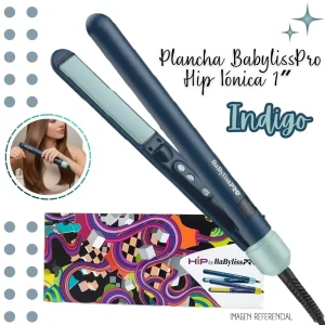 PLANCHA ALISADORA BABYLISSPRO HIP BY IÓNICA 1”- INDIGO