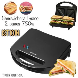 Sandwichera Imaco de 2 panes 750w IS101N