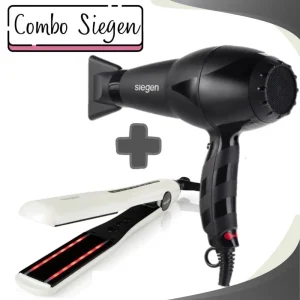 Combo Siegen Plancha Alisadora Infra Red SG4755+Secadora Siegen SG3110