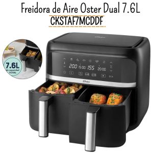 FREIDORA DE AIRE DUAL OSTER 7.6 LITROS - CKSTAF7MCDDF 053