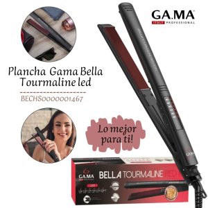 Plancha Alisadora Gama Bella Tourmaline Dig Red Ion Led