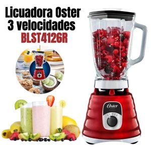 Licuadora Clásica Oster de 3 velocidades BLST4126R - ROJO