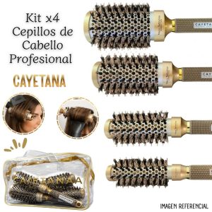 Set 4 Cepillos Nano Technology Cayetana Professional Gold