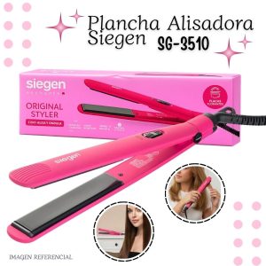 Plancha Alisadora Siegen Rosada SG 3510