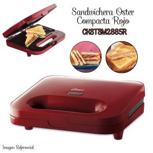 Sandwichera Maker Oster Compacta - Rojo