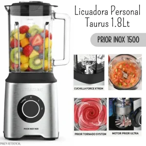LICUADORA PERSONAL TAURUS PRIOR INOX DE 1.8 L -1500w