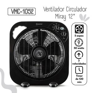 Ventilador Circulador Miray 12 VMC-1052