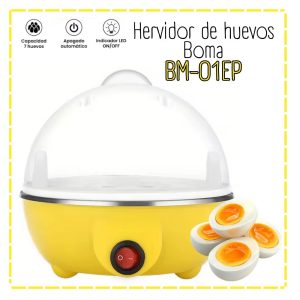 Hervidor de Huevos al Vapor Amarillo BM-01EP / Amarillo
