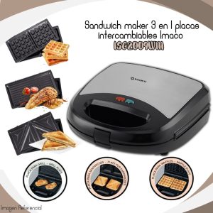 Sandwich maker 3 en 1 Imaco - ISG2009WM